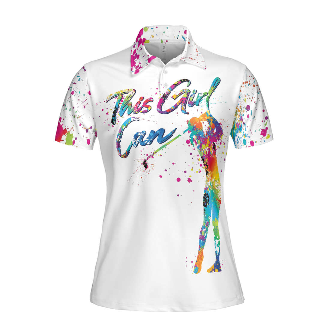 This Girl Can Golf Short Sleeve Women Polo Shirt - Perfect Gift For Women