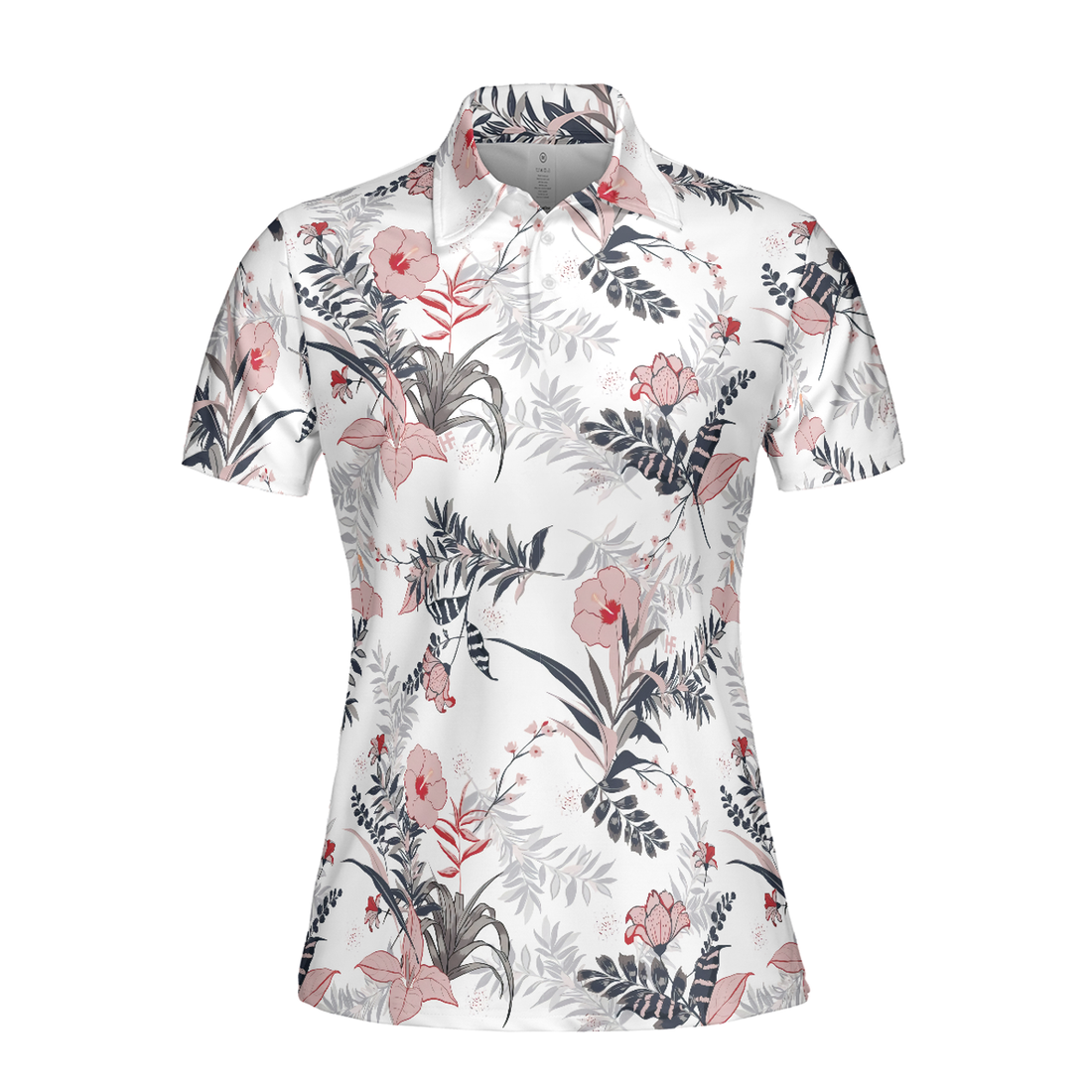 Colorful Floral Pattern Women Polo Shirt - Best Gift For Golf Lovers, Golf Tournament, Golf Coach, Golf Club