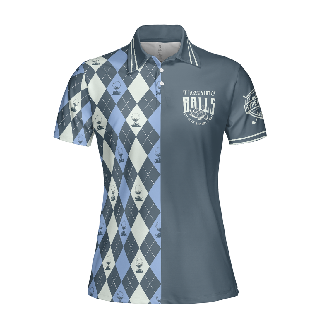 Golf Sports Caro Pattern Women Polo Shirt, Golf The Way I Do Polo Shirt For Women Short Sleeve Women Polo Shirt, Best Gift For Golfers