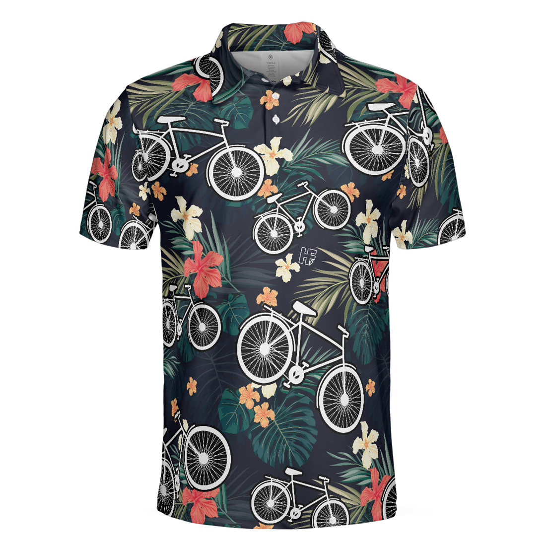 Tropical Bike Polo Shirt, Tropical Cycling Themed Shirt For Bike Lovers, Funny Cycling Shirt Design - Perfect Gift For Men