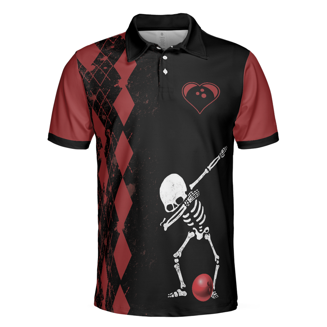Weekend Forecast Chance Of Bowling Polo Shirt, Red Argyle Short Sleeve Bowling Shirt For Male Players - Perfect Gift For Men, Bowlers
