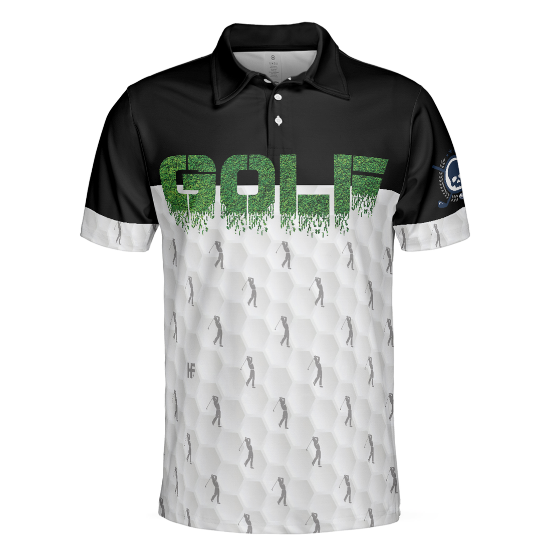 Funny Golfer Seamless Pattern Golf Men Polo Shirt, Golf Shirt For Men, Best Gift For Golfers