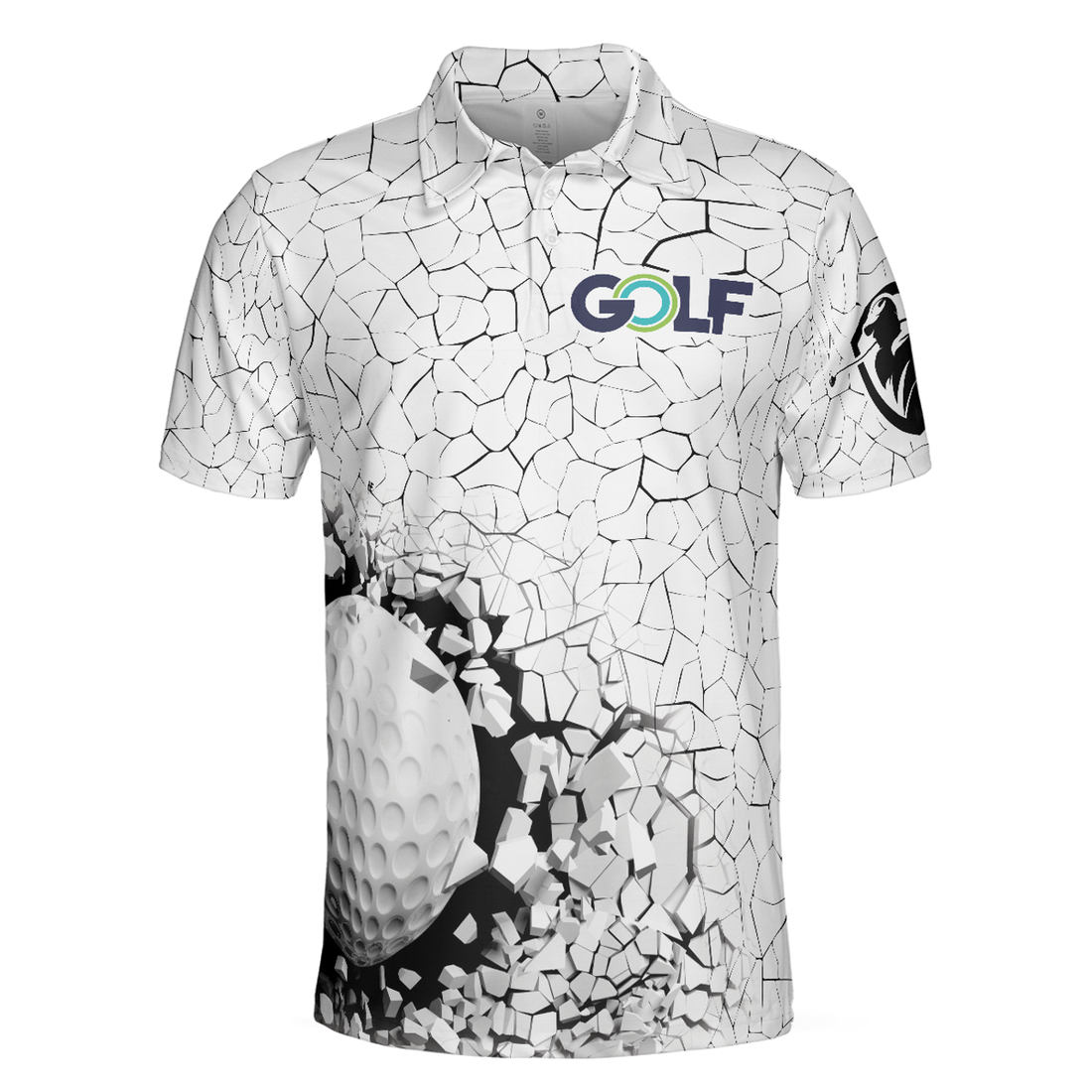 Golf Breaker Polo Shirt, Unique Design Golf Polo Shirt, Smart Golf Shirt For Men - Best Gift For Golf Lovers