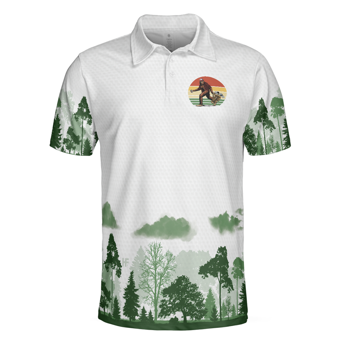 Cool Big Foot Golf Men Polo Shirt, Golf Not All Wanders Shirt For Male Golfers, Beer Drinking Golf Shirt For Men