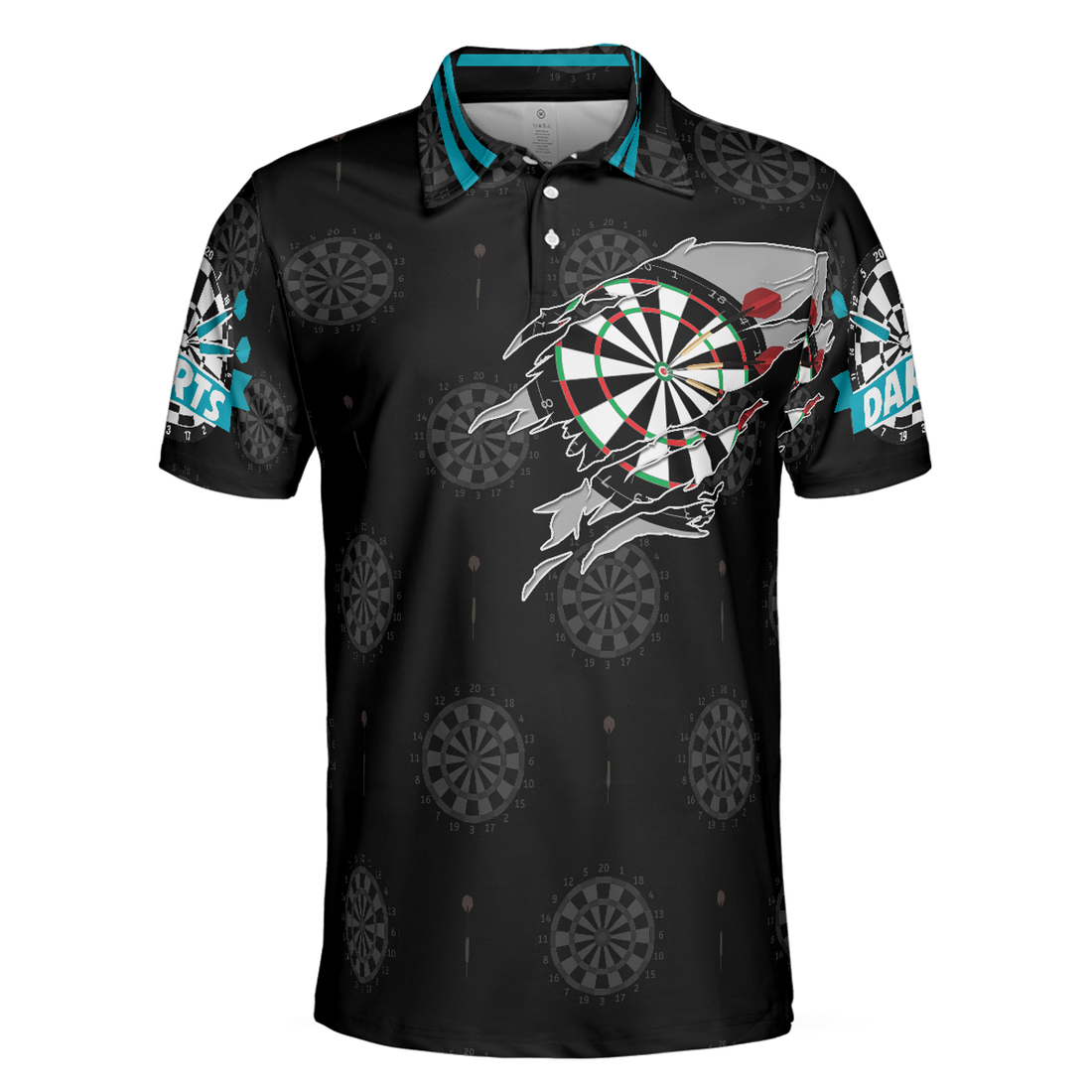 Men Polo Shirt - Born To Play Darts Shirt For Men Polo Shirt, Black Darts Shirt, Top Gift Idea For Male Darts Players - Best Polo Shirt For Men