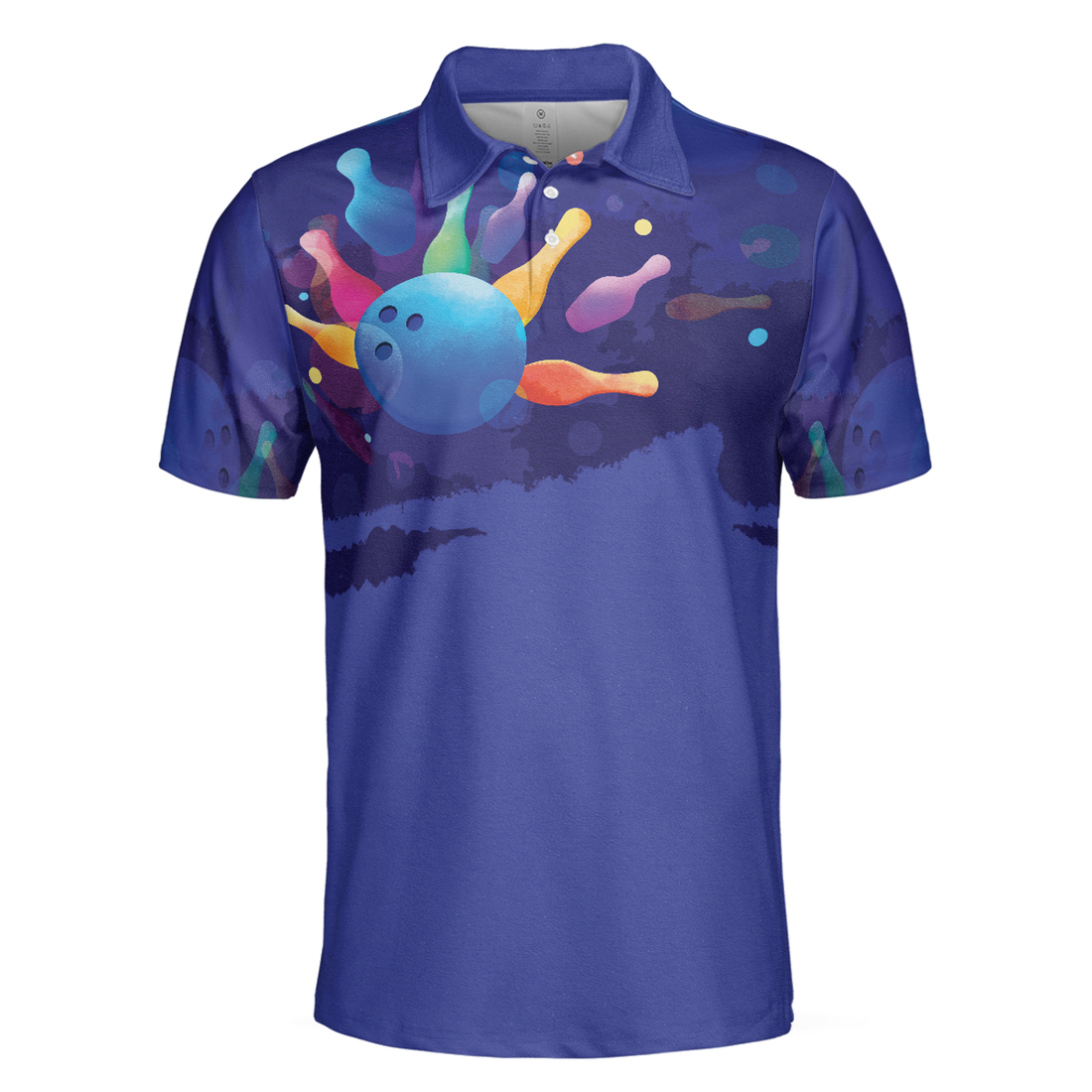 This is how I roll Mens Blue Bowling Polo Shirt - Perfect Gift For Men