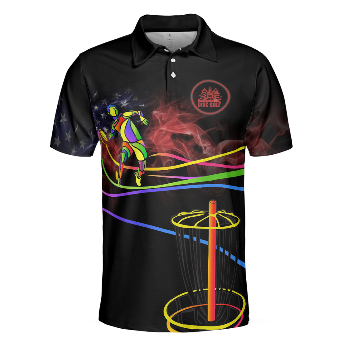 Disc Golf Is My Life V1 Men Polo Shirt, Colorful Disc Golf Shirt Design For Male Best Disc Golf Attire - Gift For Men - Best Gift For Golf Lovers