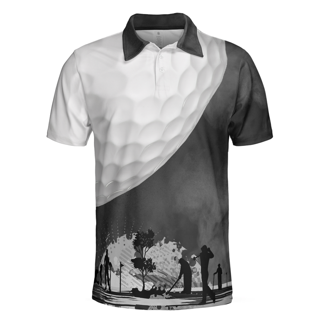 Golf Ball And Smoke Background Golf Men Polo Shirt, Smoke Golf Player Polo Shirt, Best Golf Shirt For Men