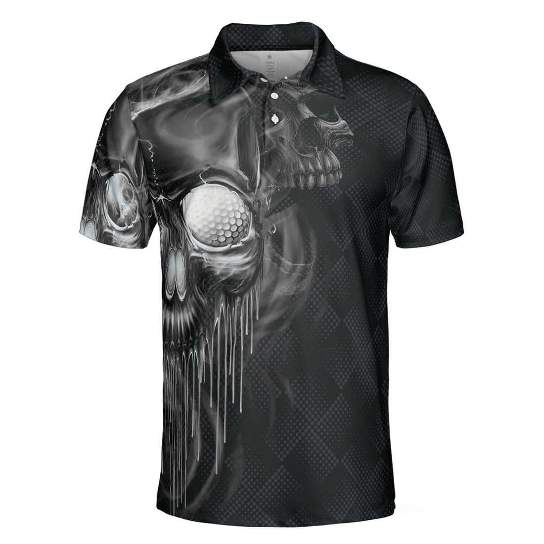 Golf Skull And Smoke Men Polo Shirt, Best Golf Shirt For Men - Best Gift For Golfers