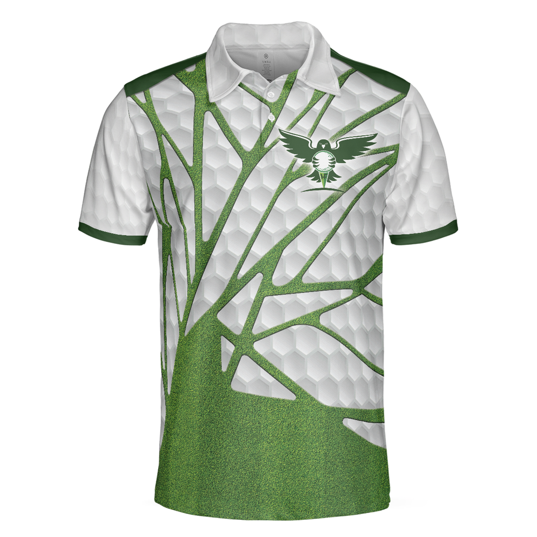 Men Polo Shirt - Birdie Chaser Golfer Golf Polo Shirt, White and Green Birdie Golfing Shirt For Men, Best Golf Gift for Golfers