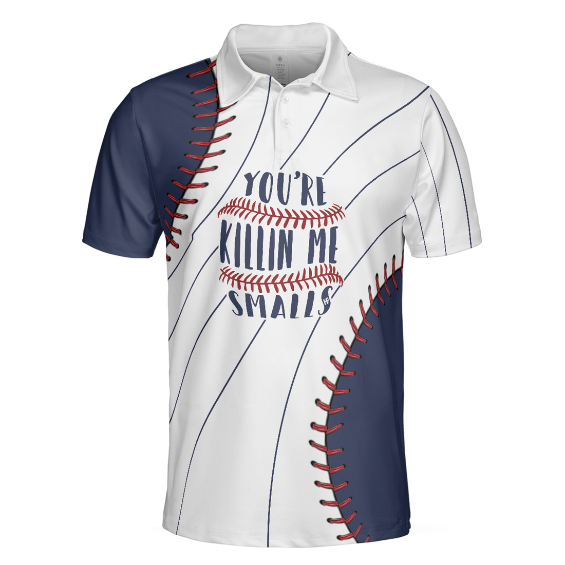 You're Killin Me Smalls Baseball Polo Shirt, Baseball Ball All Over Print Polo Shirt, Best Baseball Shirt - Perfect Gift For Men