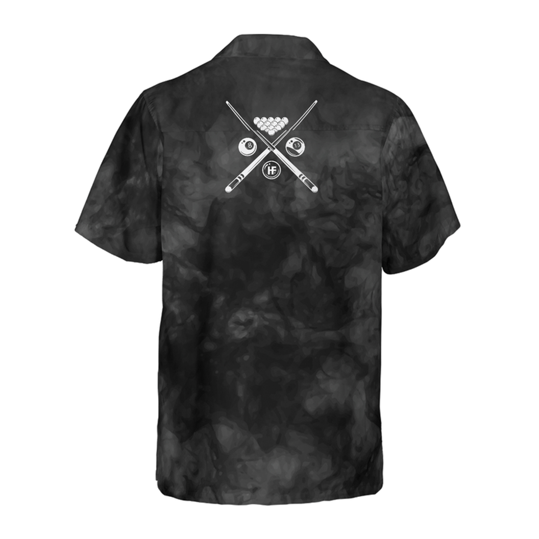 3D All Over Print Billiards On Smoke Background Hawaiian Shirt, Idea Gift for Billiard Player