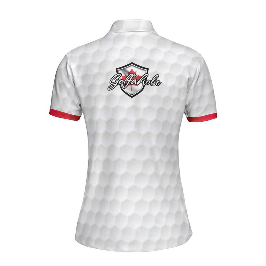 Women Canadian Polo Shirt, Golf Canada Flag Pin Up Girl Short Sleeve Women Polo Shirt, Canadian Golf Shirt For Ladies