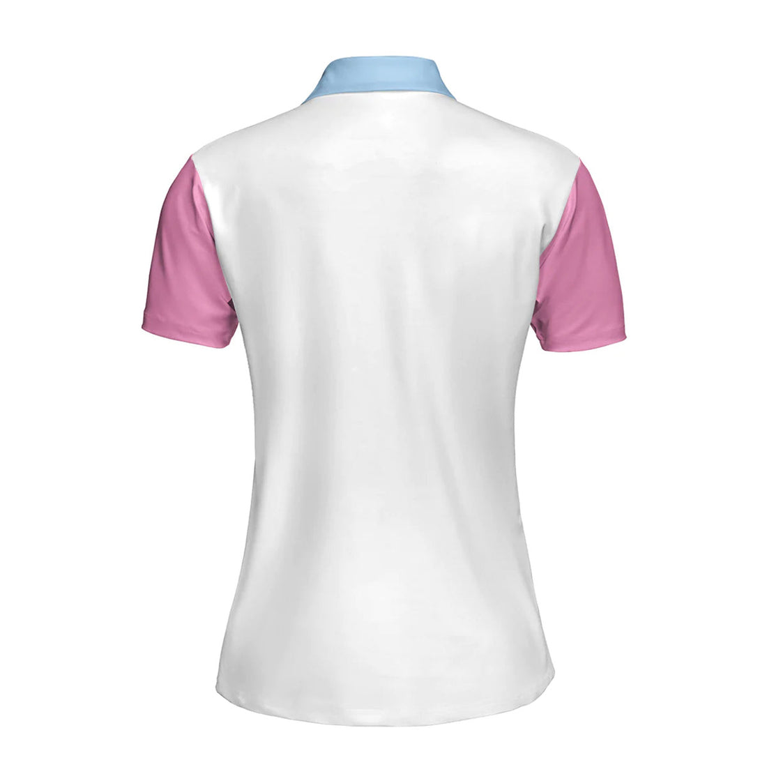 Queen Of The Lanes Pink And Blue Bowling Short Sleeve Women Polo Shirt, Bowling Shirt For Ladies - Best Bowling Gift For Women