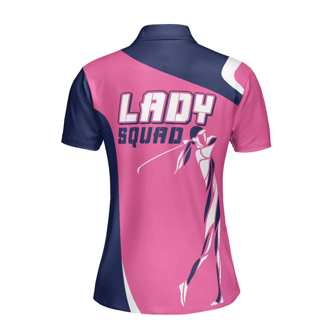 Lady Squad Golf Girl V2 Short Sleeve Women Polo Shirt, Pink Golf Shirt For Ladies, Best Golf Gift For Women