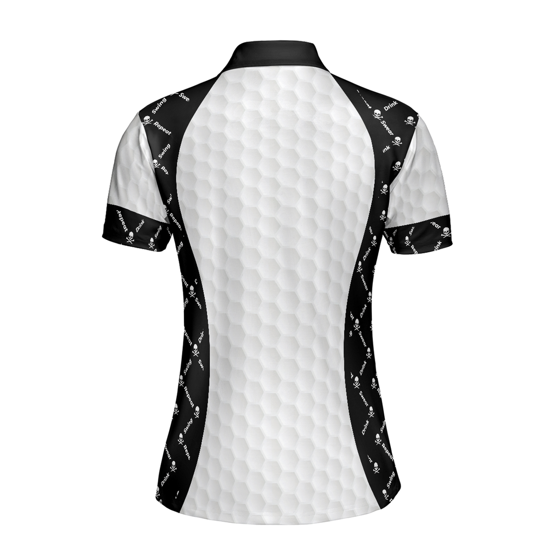 Golf Women Polo Shirt, Swing Swear With Skull Argyle Pattern Golf Women Polo Shirt, Basic Ladies Golfing Shirt - Perfect Gift For Women, Ladies