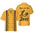 Here For The Beer Bowling Hawaiian Shirt, Perfect Gift for Bowler, Beer Shirt