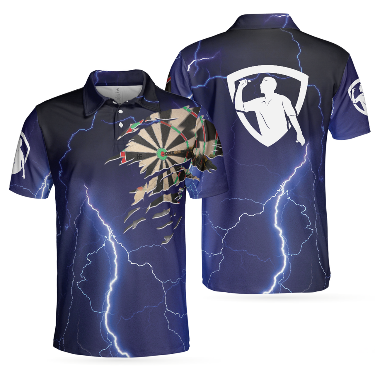 Dart Polo Shirt Dart Shirt For Men, Best Gift For Dart Player, Darts Polo Shirt For Hot Weather