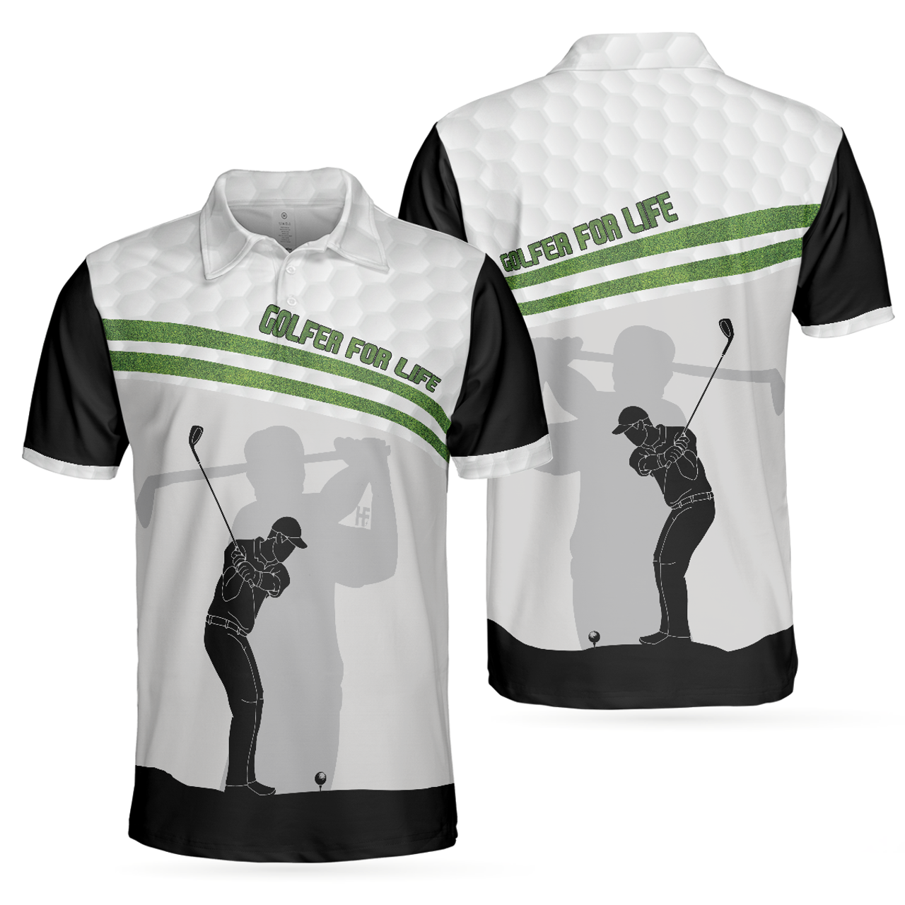 Golfer For Life Golf Men Polo Shirt, Golf Swing Shirt For Male Golfers, Best Golf Shirt For Hot Weather, Best Gift For Golfers