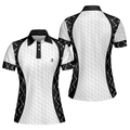Golf Women Polo Shirt, Swing Swear With Skull Argyle Pattern Golf Women Polo Shirt, Basic Ladies Golfing Shirt - Perfect Gift For Women, Ladies