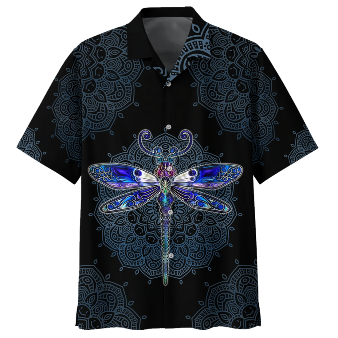 Trippy Colorful Dragonfly Psychedelic Hippie Hawaiian Shirt