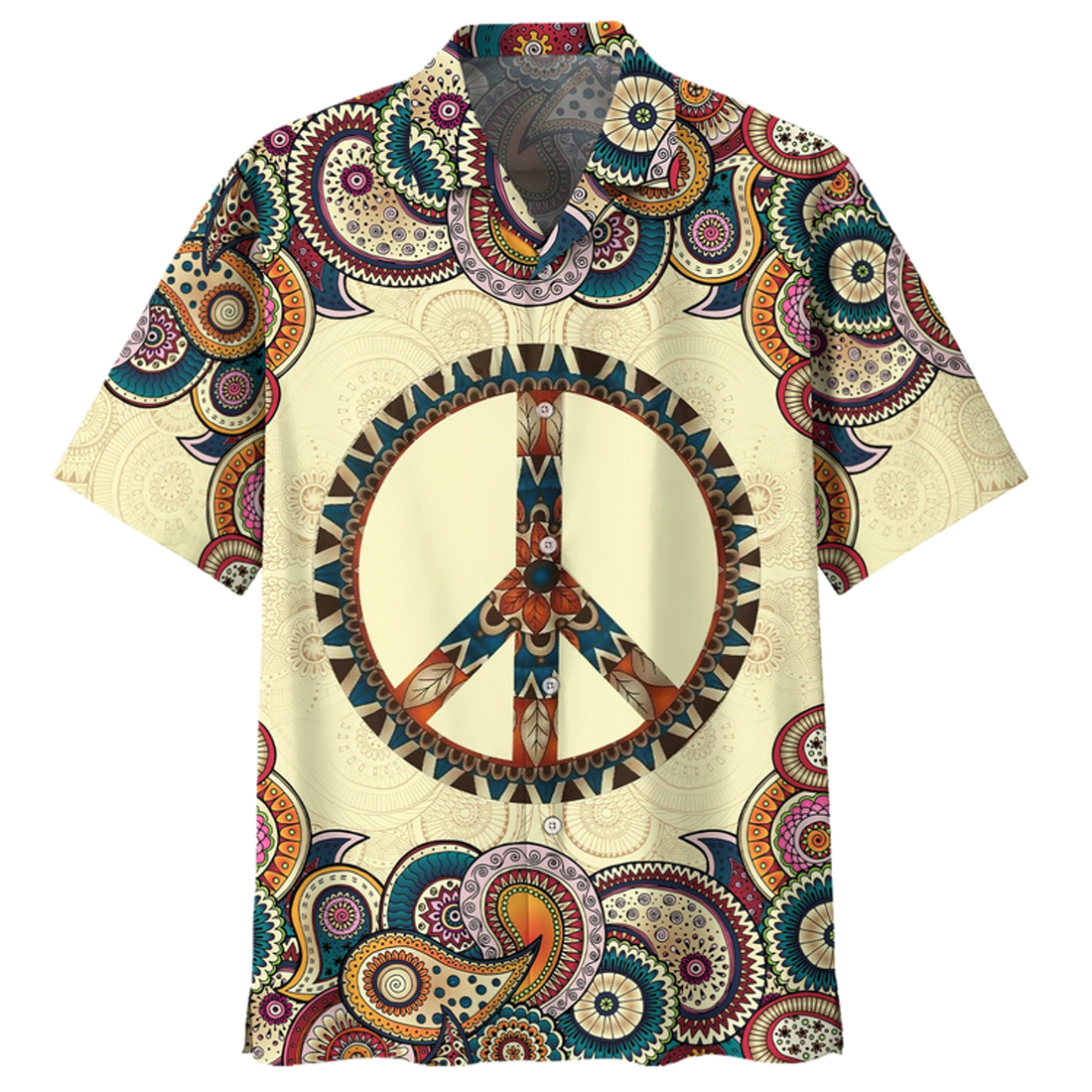 Bee Hippie Psychedelic Hippie Custome Trippy Shirt- Hippie Hawaiian Shirt