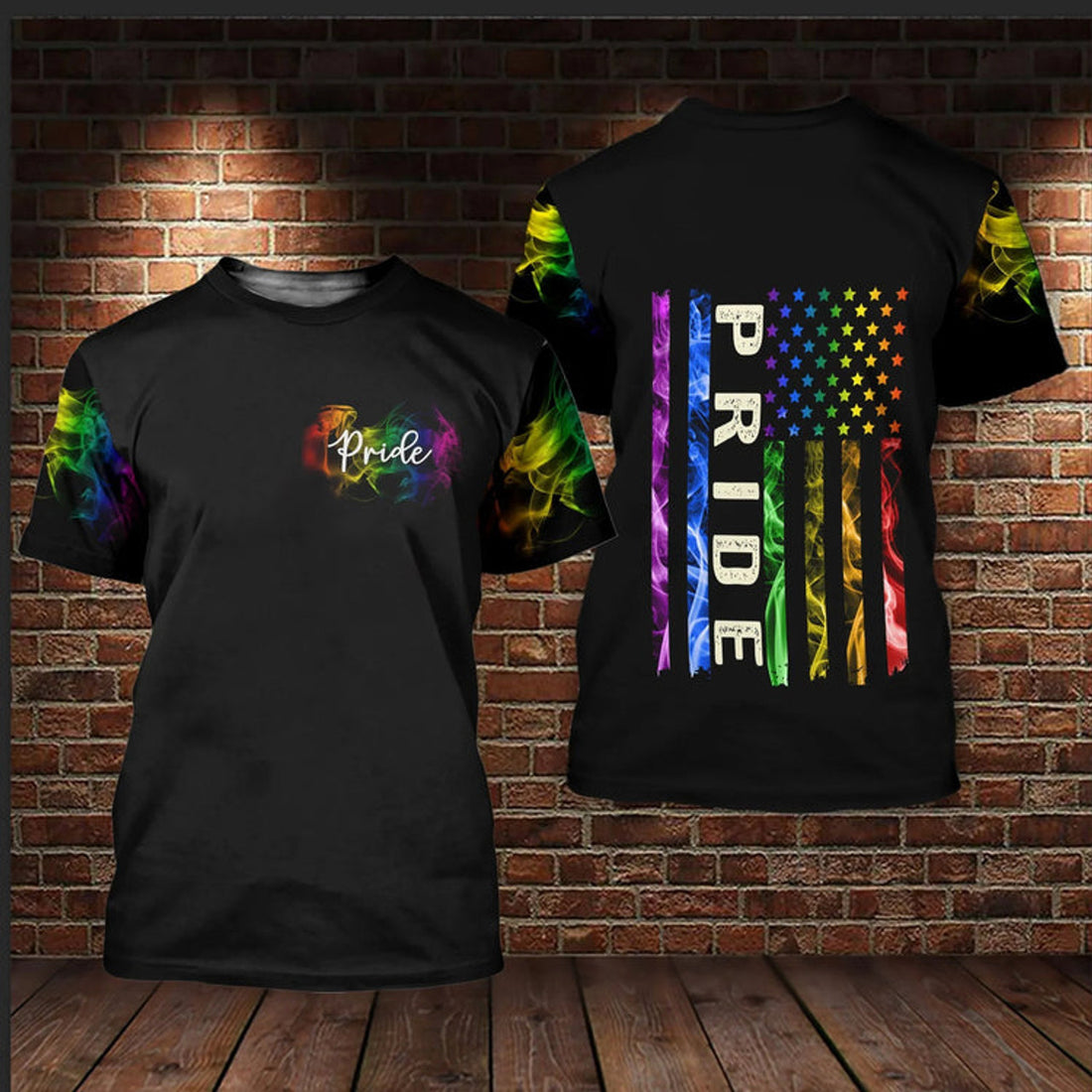 LGBT Pride Smoke Vintage 3D All Over Printed Shirts For LGBT Community, Gift For Gay Man