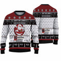 FUNSTUFFPRINT Ketel One Vodka With Claus Ugly Christmas Sweater Unisex Knit Wool Ugly Sweater - Christmas Gifts For Frends Ugly Sweater