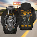 FUNSTUFFPRINT Custom Name-Hoodie- Only old people know how to ride 3D Hoodie and Zip Hoodie