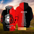 FUNSTUFFPRINT Cusstom CHILD OF GOD - Black Red 3D Hoodie and Zip Hoodie