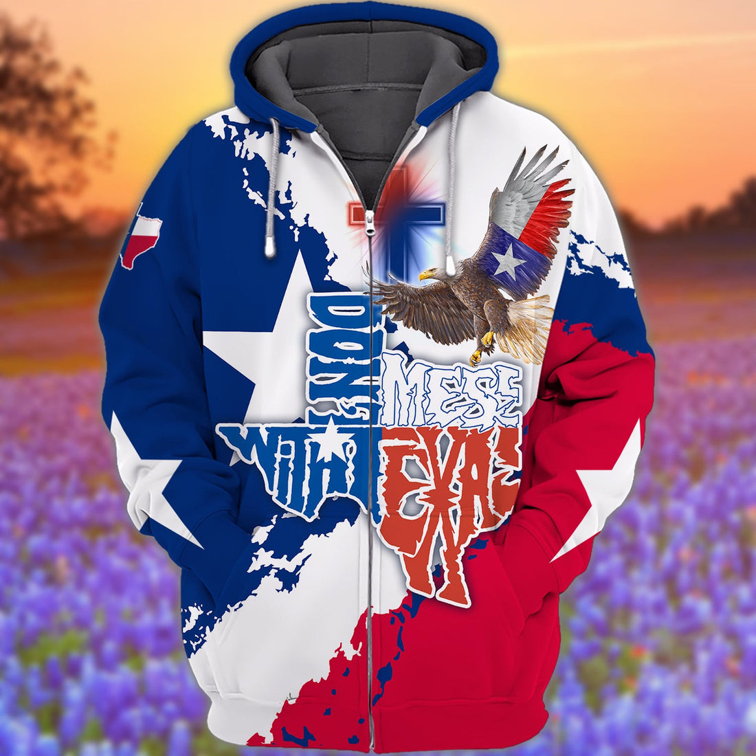 FUNSTUFFPRINT Texas Lover - 3D Full Print 3D Hoodie and Zip Hoodie