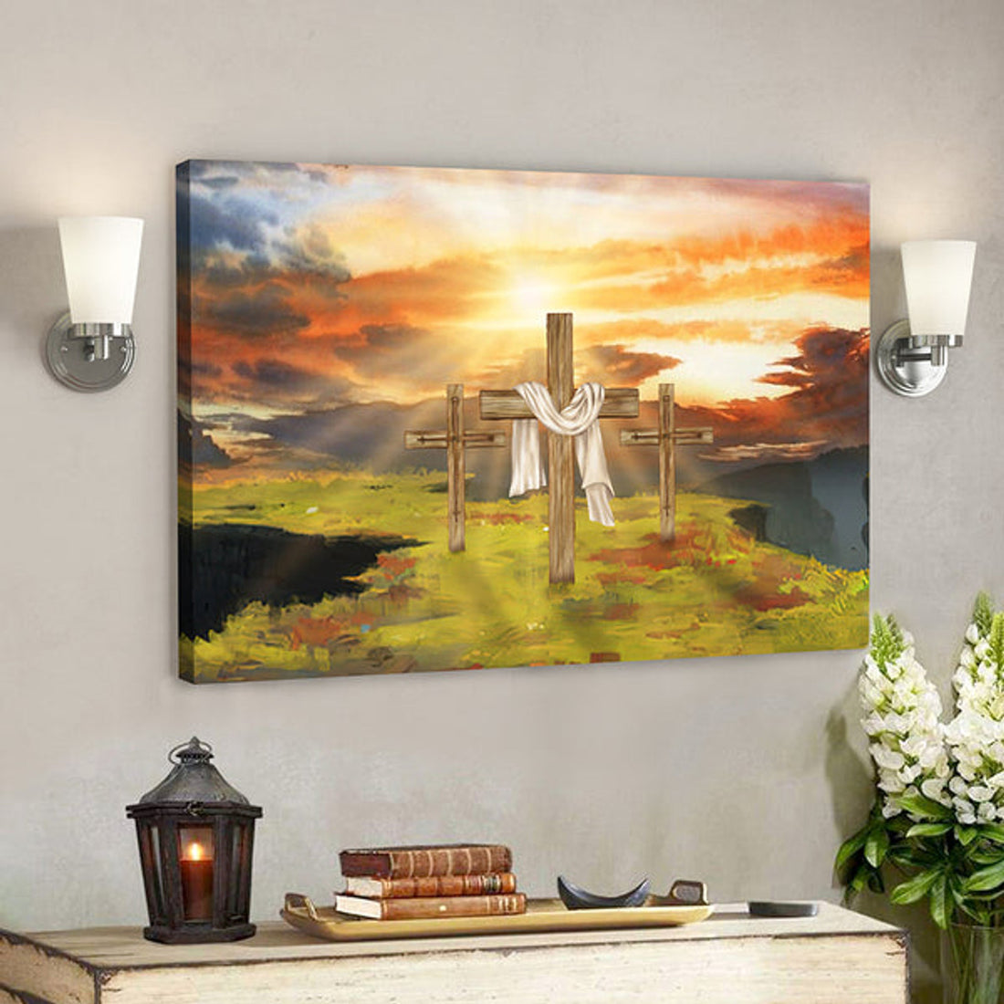 Bible Verse Canvas - Christian Canvas Wall Art - I Believe In God 