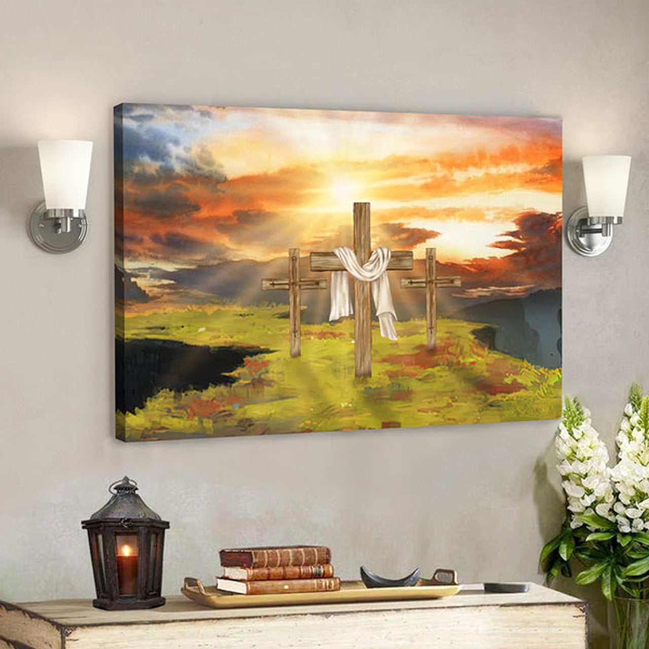 Bible Verse Canvas - Christian Canvas Wall Art - I Believe In God 