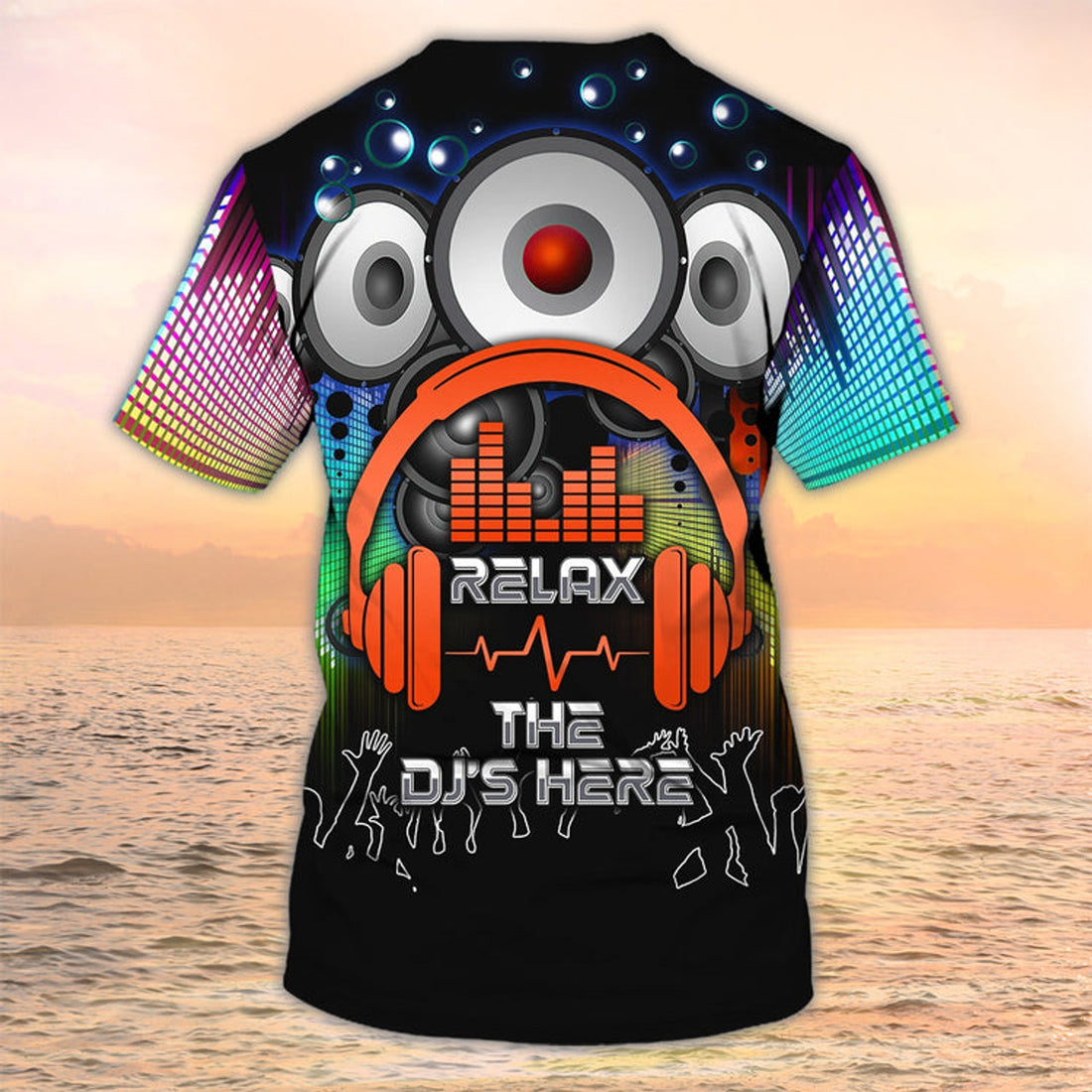 FUNSTUFFPRINT 3D DJ T-Shirt Men Women Night Club Dj Uniform Shirts Relax The DJ Here 3D T-shirt