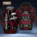 FUNSTUFFPRINT September Girl - Personalized Name 3D Hoodie and Zip Hoodie