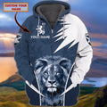 FUNSTUFFPRINT SCOTLAND 10 - Personalized Name 3D Hoodie and Zip Hoodie