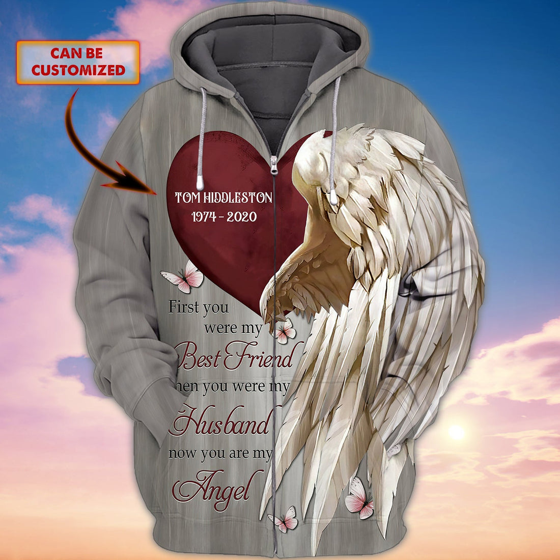 FUNSTUFFPRINT Vustom I'm NOT a Widow 3D Hoodie and Zip Hoodie