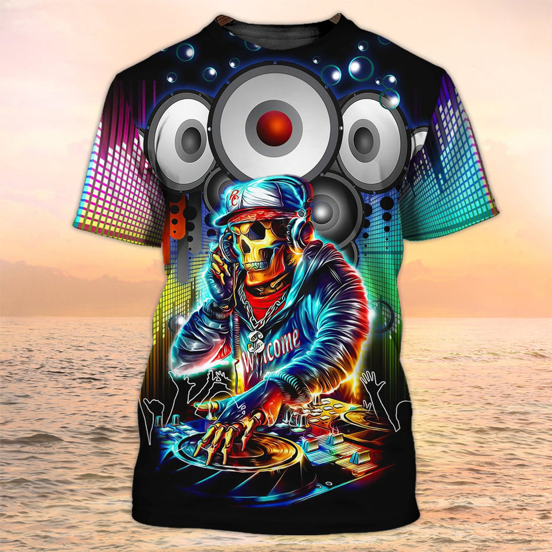 FUNSTUFFPRINT 3D DJ T-Shirt Men Women Night Club Dj Uniform Shirts Relax The DJ Here 3D T-shirt