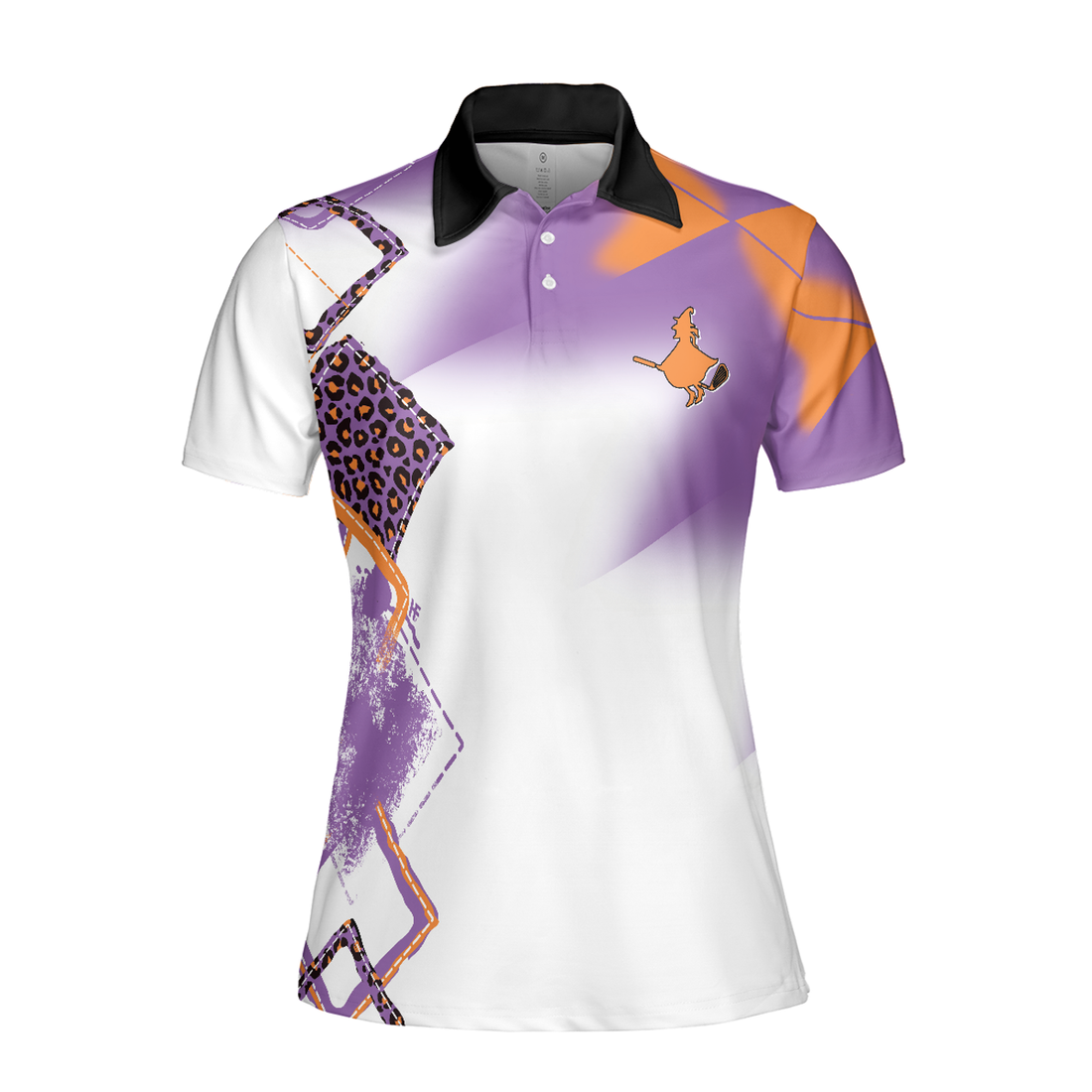 My Broom Broke So Now I Golf Short Sleeve Women Polo Shirt, Halloween Golf Shirt For Women