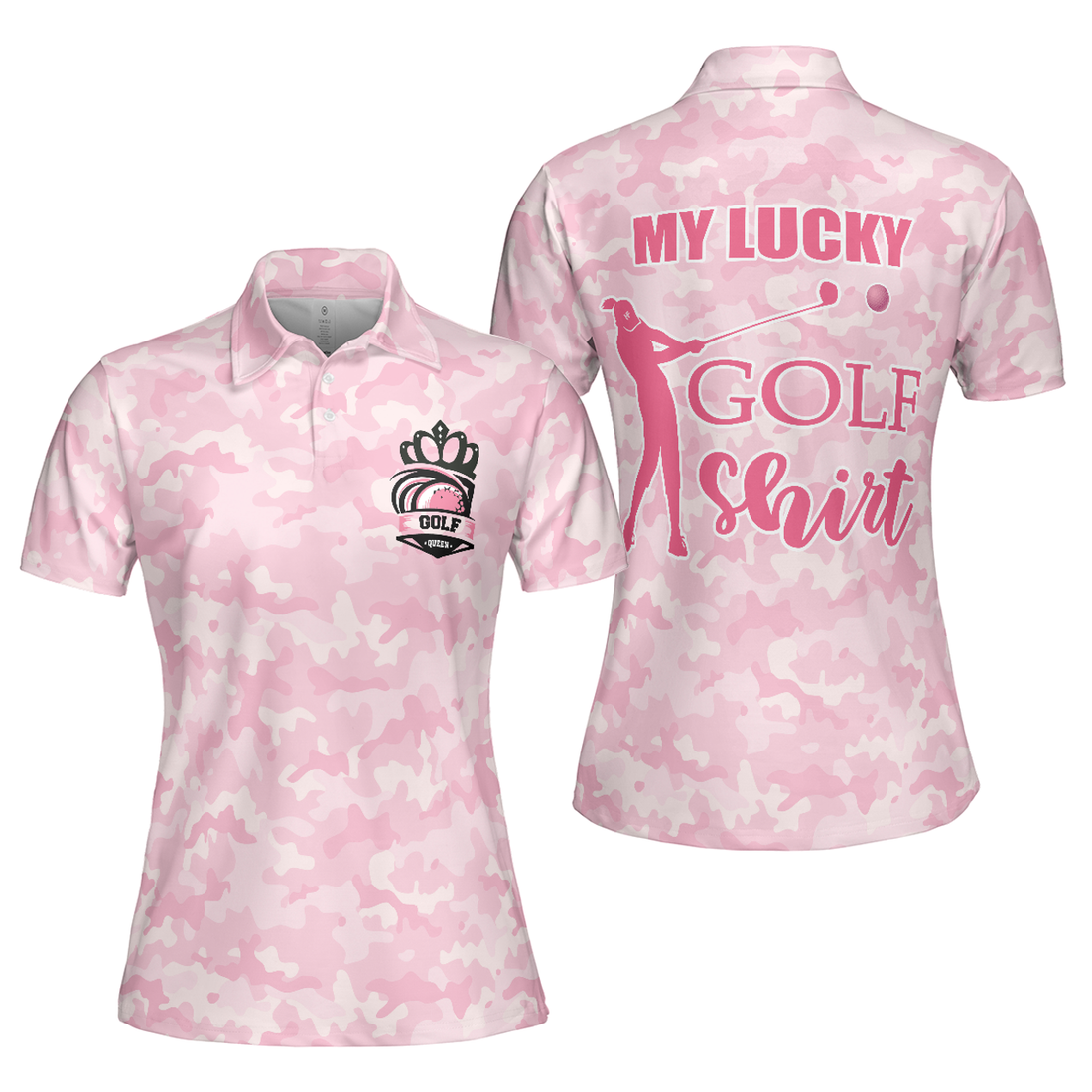 My Lucky Golf Shirt Golf Short Sleeve Women Polo Shirt