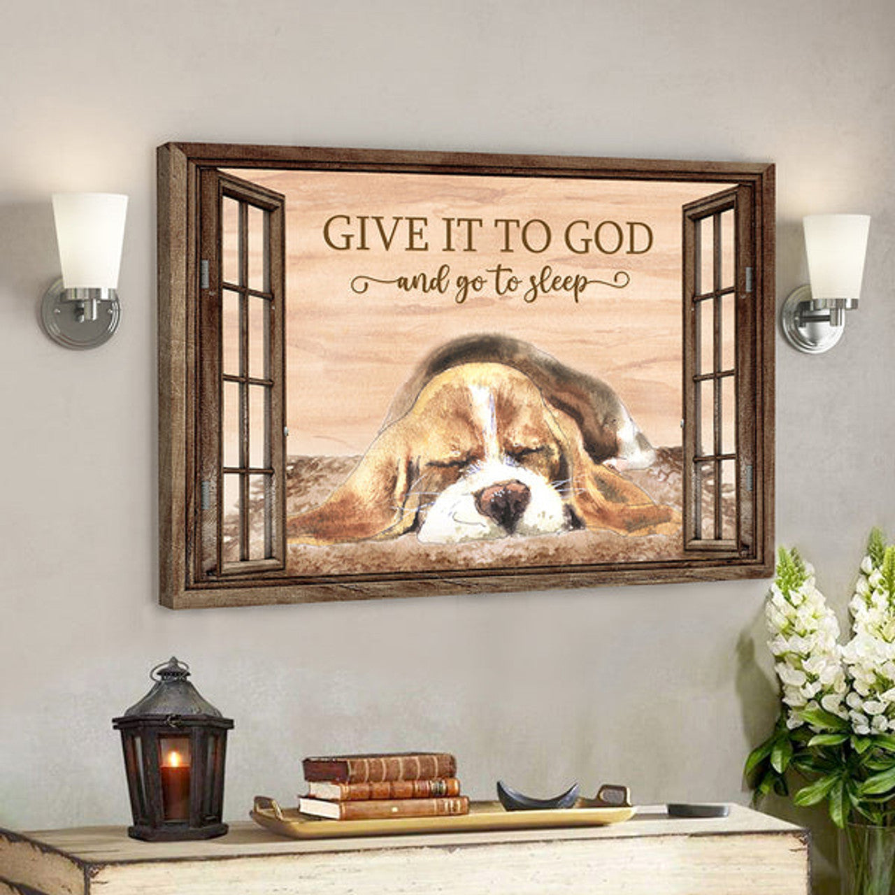 Give It To God And Go To Sleep 5 - Bible Verse Canvas - Scripture Canvas Wall Art 