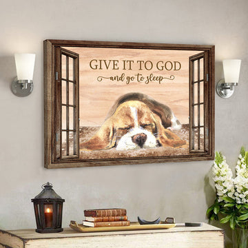 Give It To God And Go To Sleep 5 - Bible Verse Canvas - Scripture Canvas Wall Art 