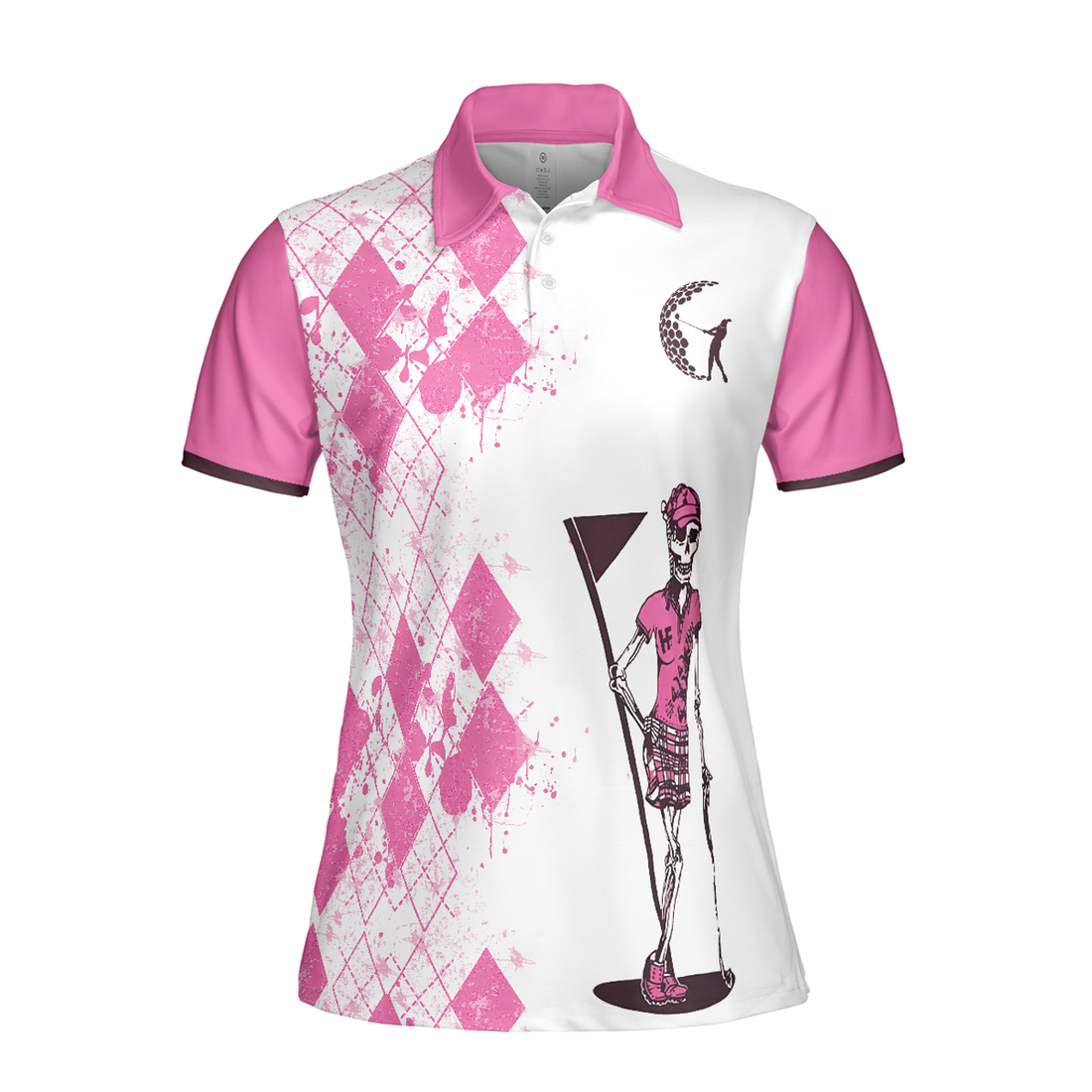 Never Underestimate A Woman Who Loves Golf And Was Born In September Short Sleeve Women Polo Shirt