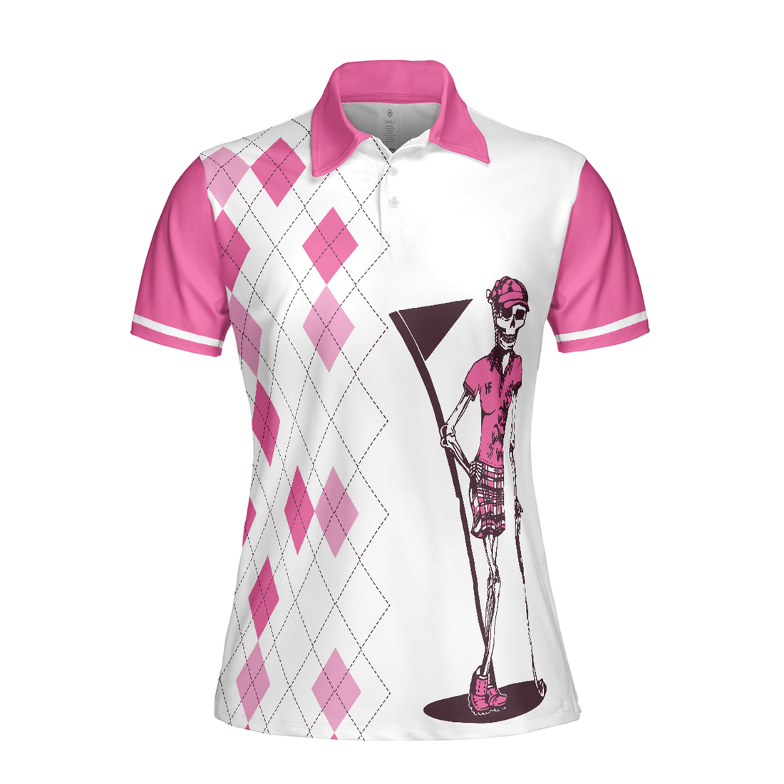 Never Underestimate A Woman Who Loves Golf Short Sleeve Women Polo Shirt