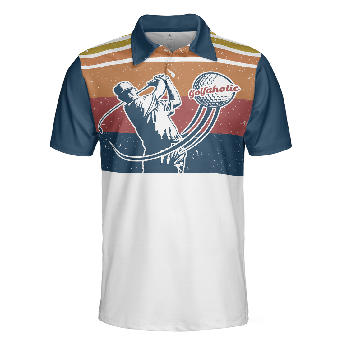 Never Underestimate An Old Man With A Golf Club Polo Shirt, Vintage Golfing Polo Shirt, Golf Shirt With Sayings