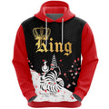 FUNSTUFFPRINT New Caledonia King Valentine 3D Hoodie and Zip Hoodie