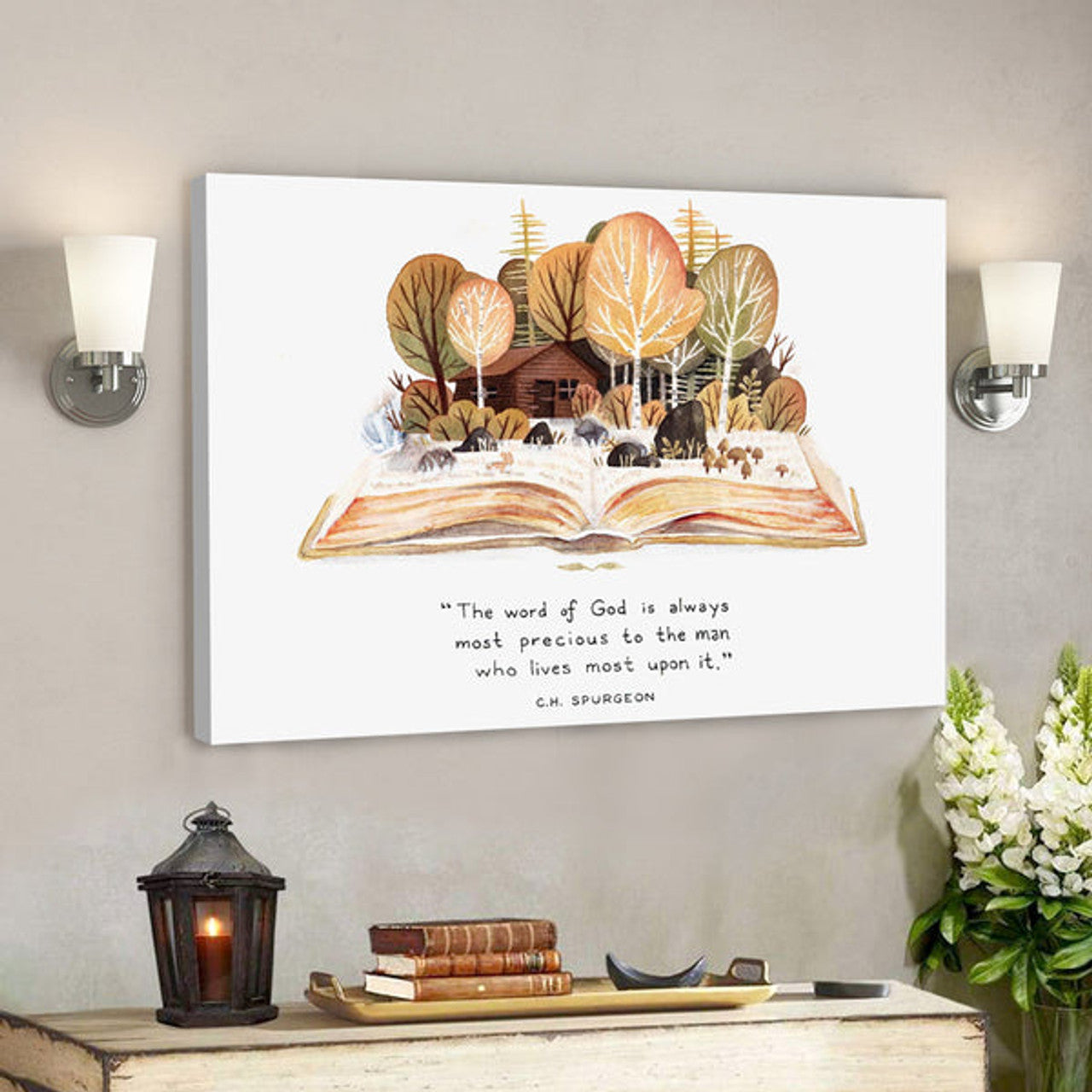 The Word Is Aways Most Precious To The Man - Christian Canvas Prints - Faith Canvas - Bible Verse Canvas 