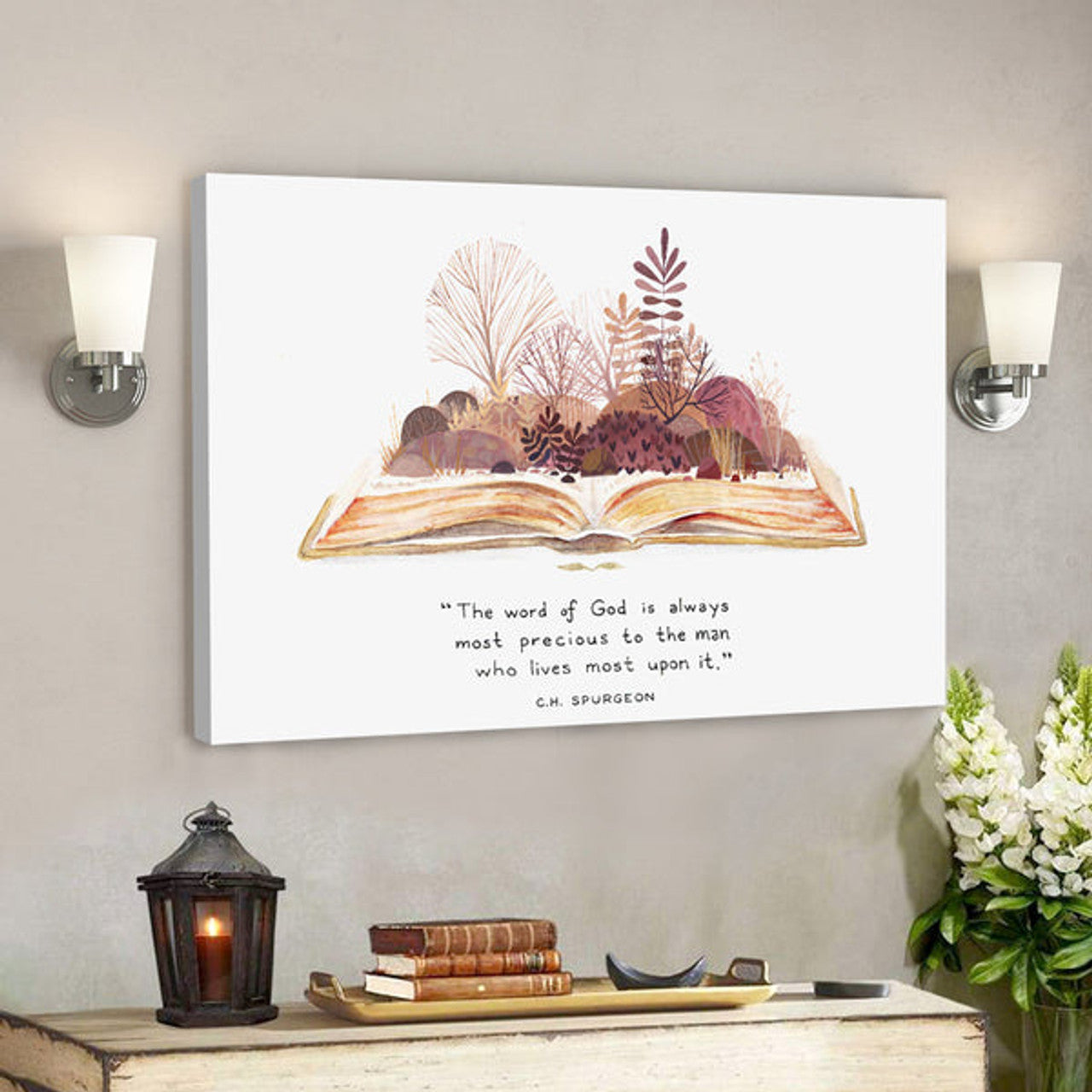 The Word Is Aways Most Precious To The Man - Garden - Christian Canvas Prints - Faith Canvas - Bible Verse Canvas 