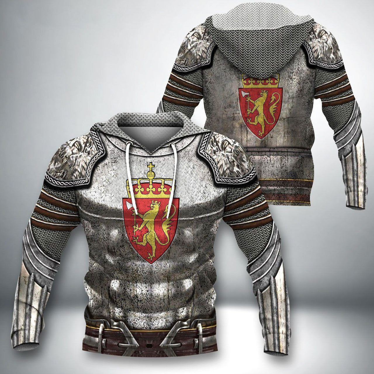 FUNSTUFFPRINT Norway Armor 3D Hoodie and Zip Hoodie