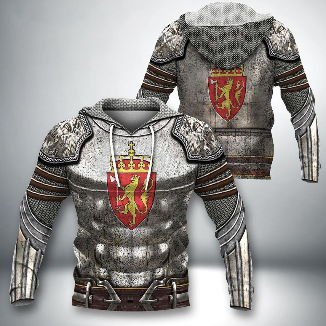 FUNSTUFFPRINT Norway Armor 3D Hoodie and Zip Hoodie